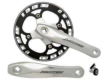 Vevparti Lasco 46T 170mm till 110mm vevlager+8mm Silver med Svart disc