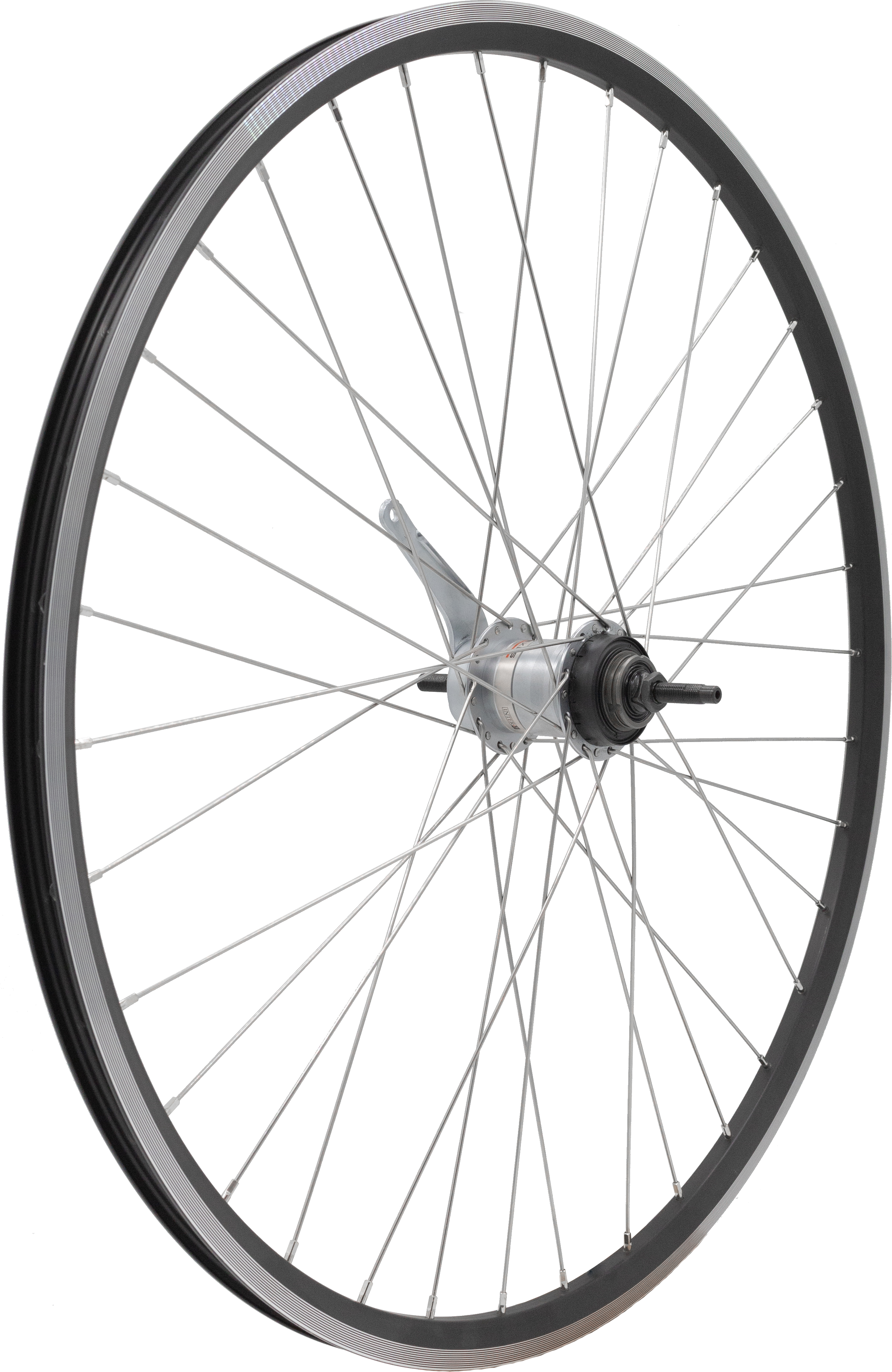 Bakhjul LiTE 28in ETRTO 622-18 D/W 3v mutter Svart