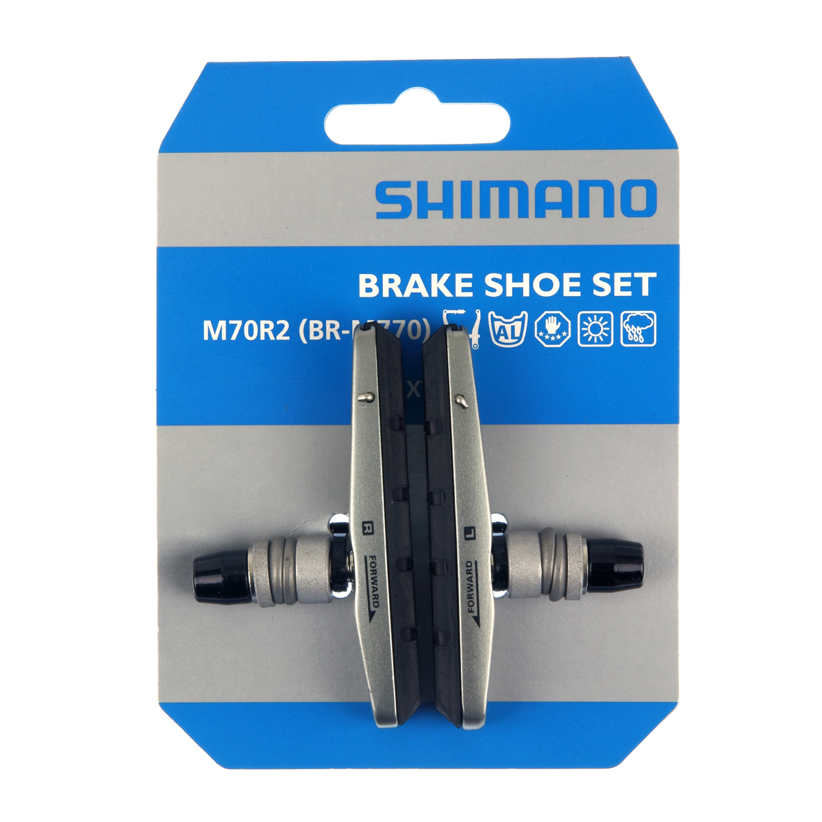 Bromskloss XT 1 par, 70 mm, cartridge