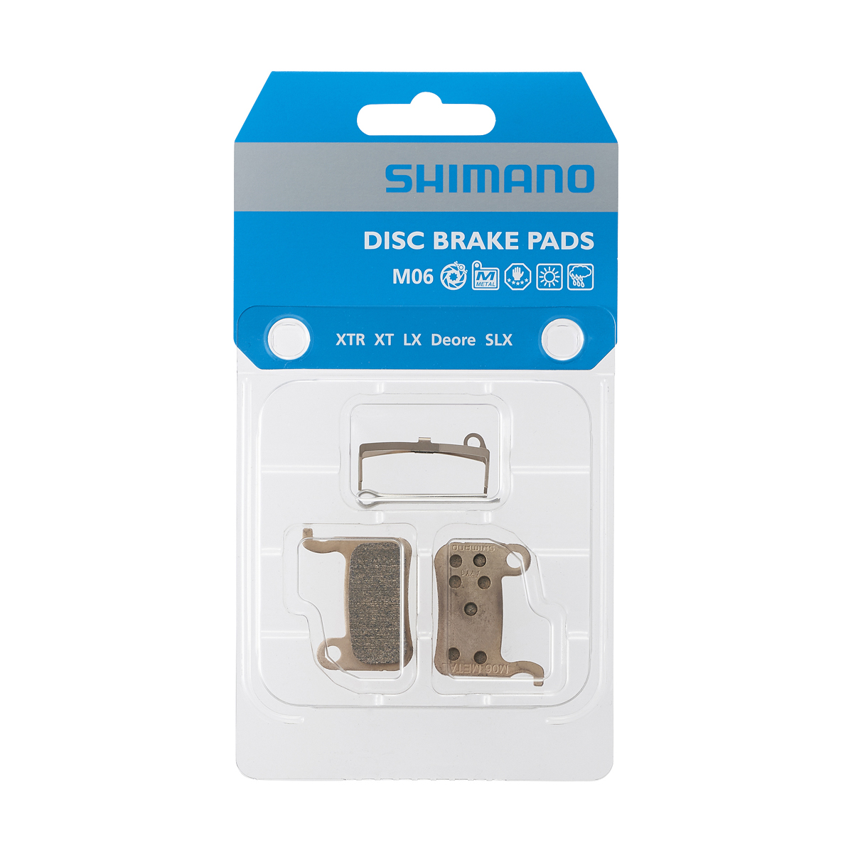 Skivbromsar Pad Set Metal M06 metall, BR-M975/775/585/535