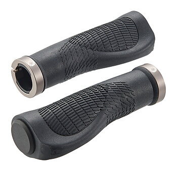 Bike Attitude ergonomiska gelhandtag 125 mm med skruv, svart