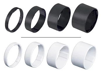 BBB LightSpace distansringar 1 1/8", aluminium svart
