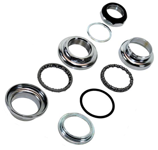 Styrlagersats komplett silver 1"  27.0mm