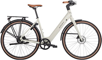 MBK Aura Elcykel Remdrift Unisex Blank Råvit