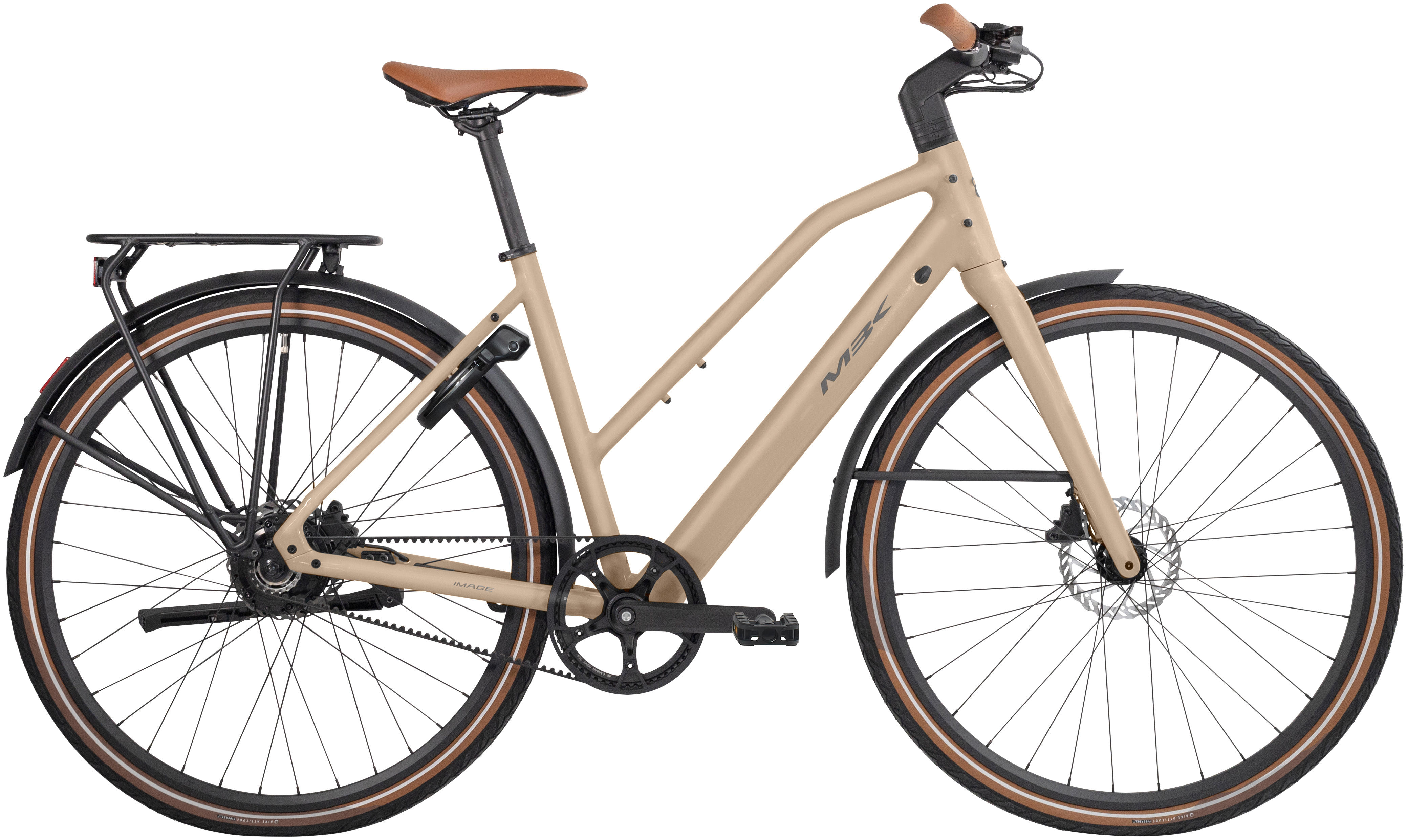 MBK Image Elcykel Remdrift Unisex Matt Brons