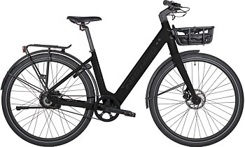 Nishiki Poseidon BLT Elcykel Remdrift Unisex Blank Svart