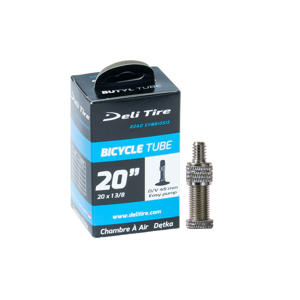 Deli 37-451 cykelslang 20x1 3/8