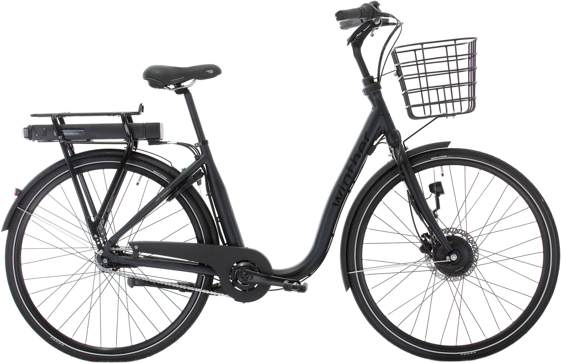 Winther Easy Boarding E 7vxl 52cm Mattsvart exkl. batteri