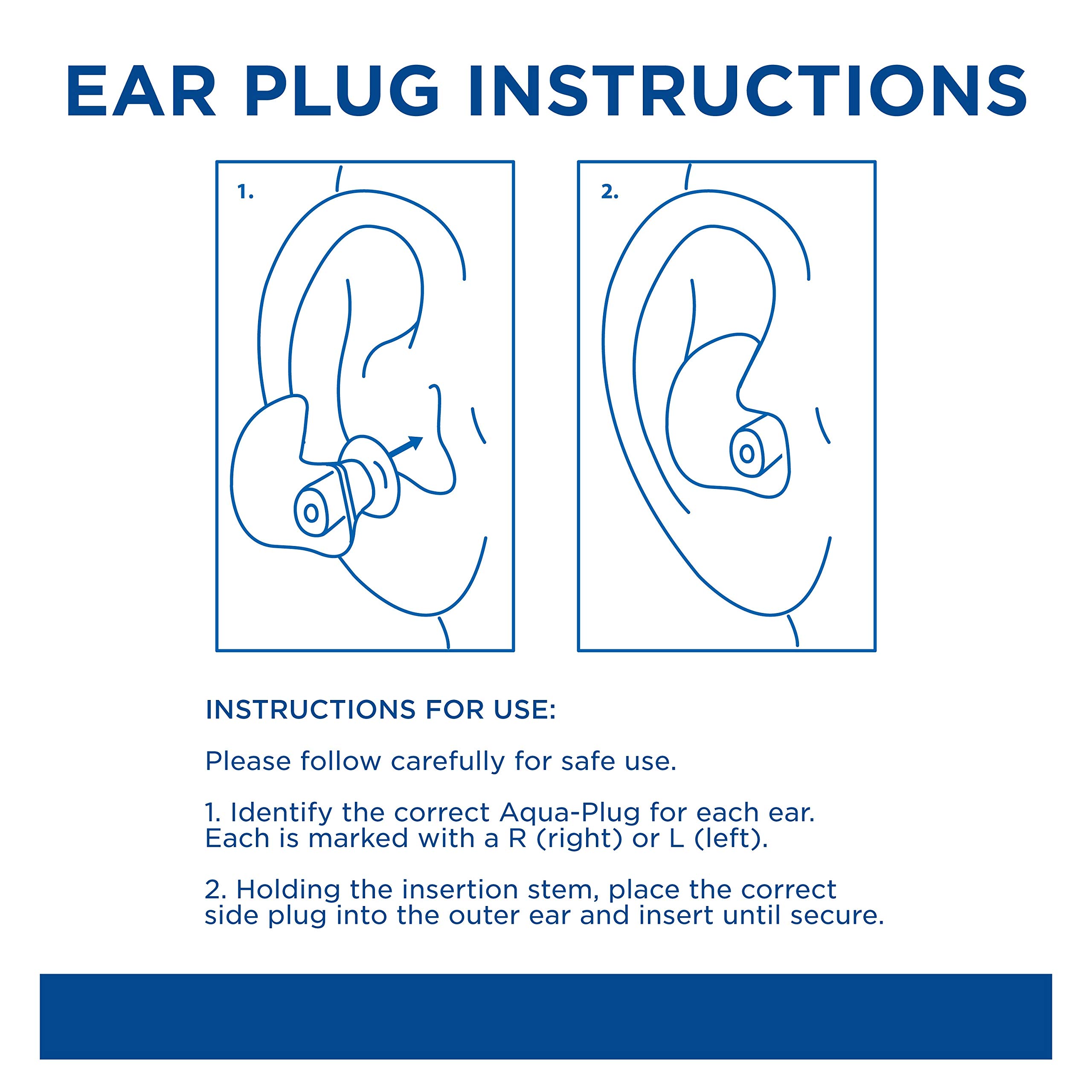 Zoggs Aqua Plugz Earbuds for Swimming - Blue - 5