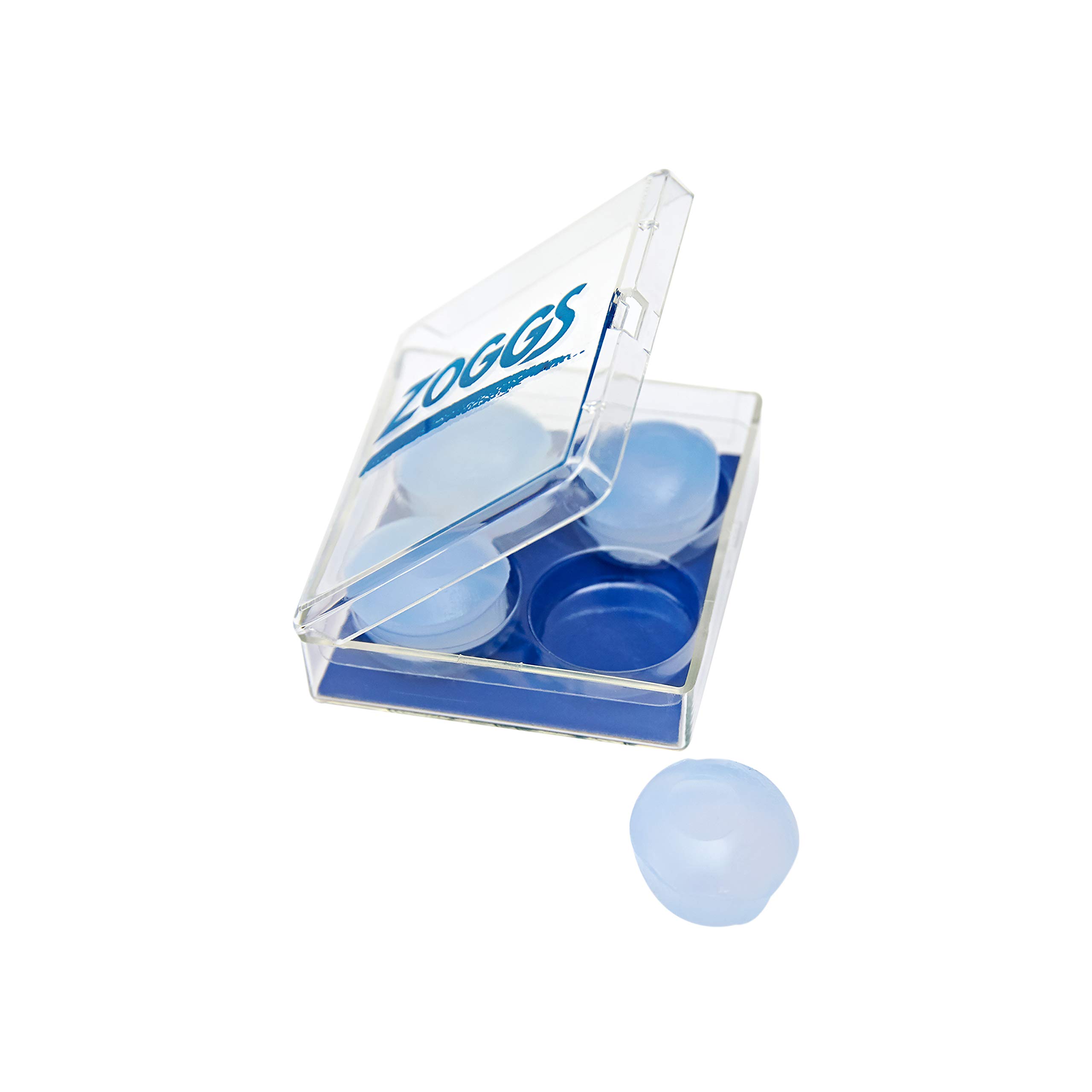 Zoggs Silicone Reusable Ear Plugs for Swimming And Watersports, Clear, Pack of 4 - 2