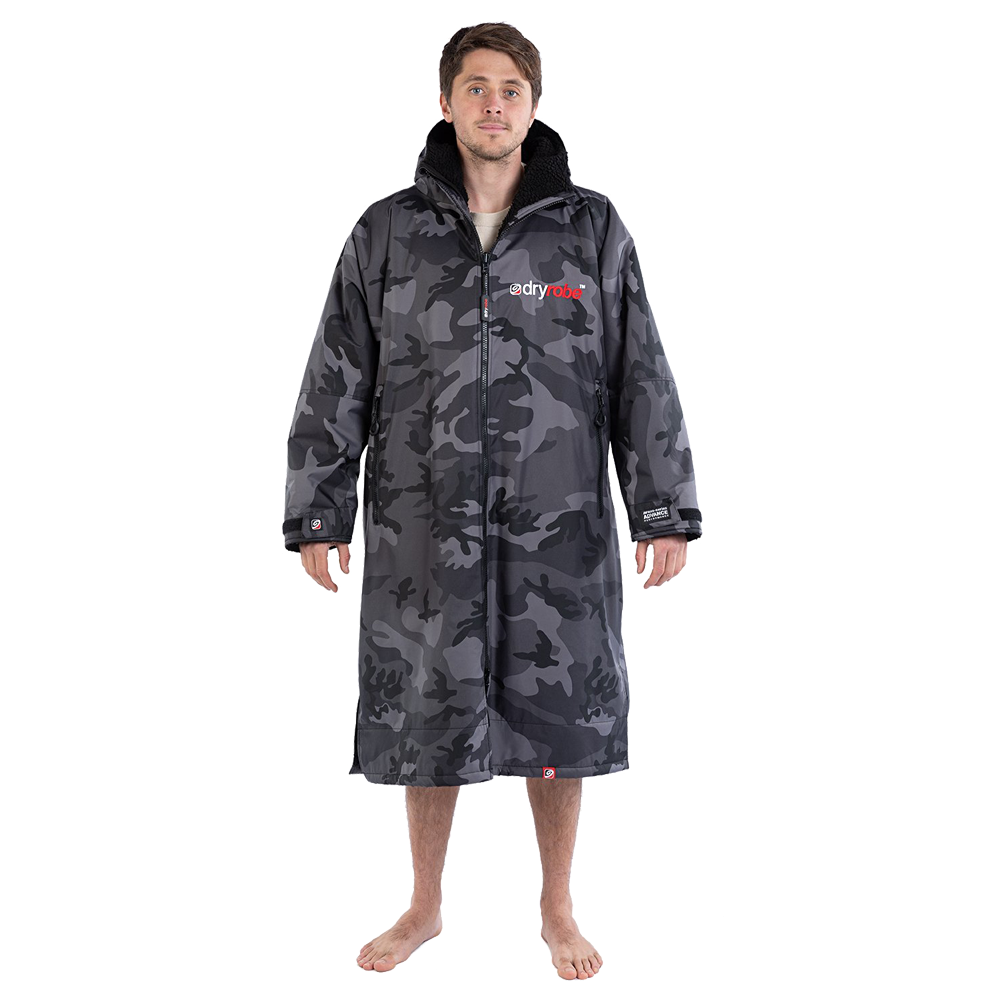 Dryrobe Advance Long Sleeve - Black Camo/Black - 2