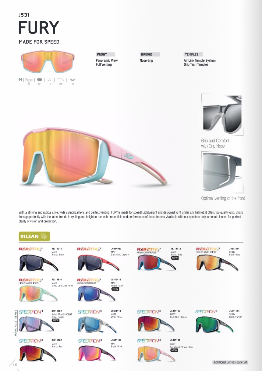 Julbo Fury Black SP3CF Green - 5