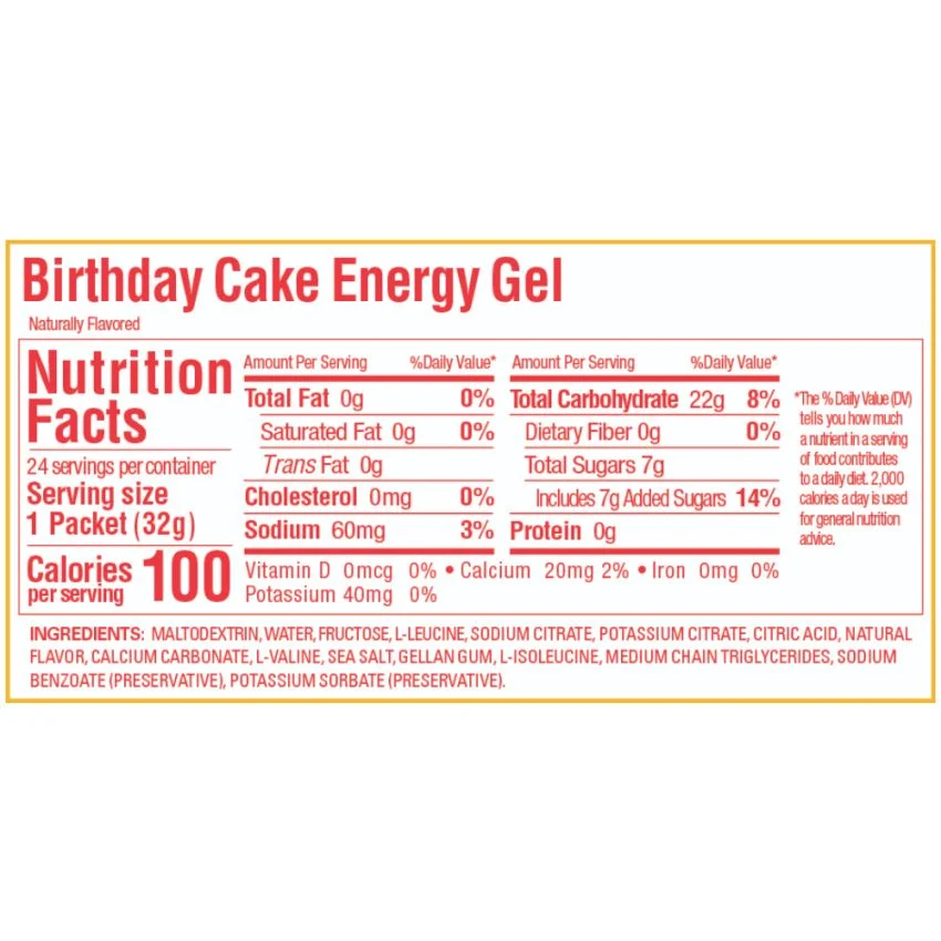 Gu Energy Gel - Birthday Cake - 3