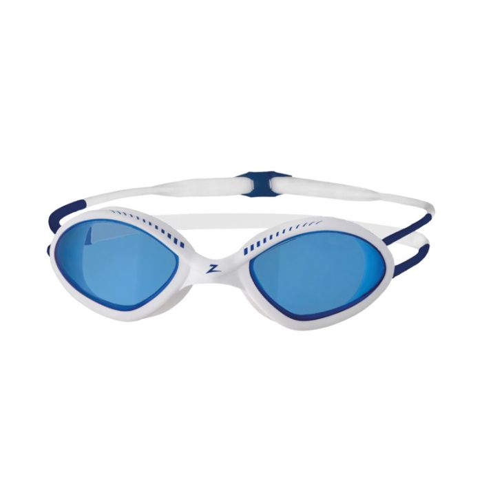Zoggs Tiger Swim Goggles - White - Blue lens