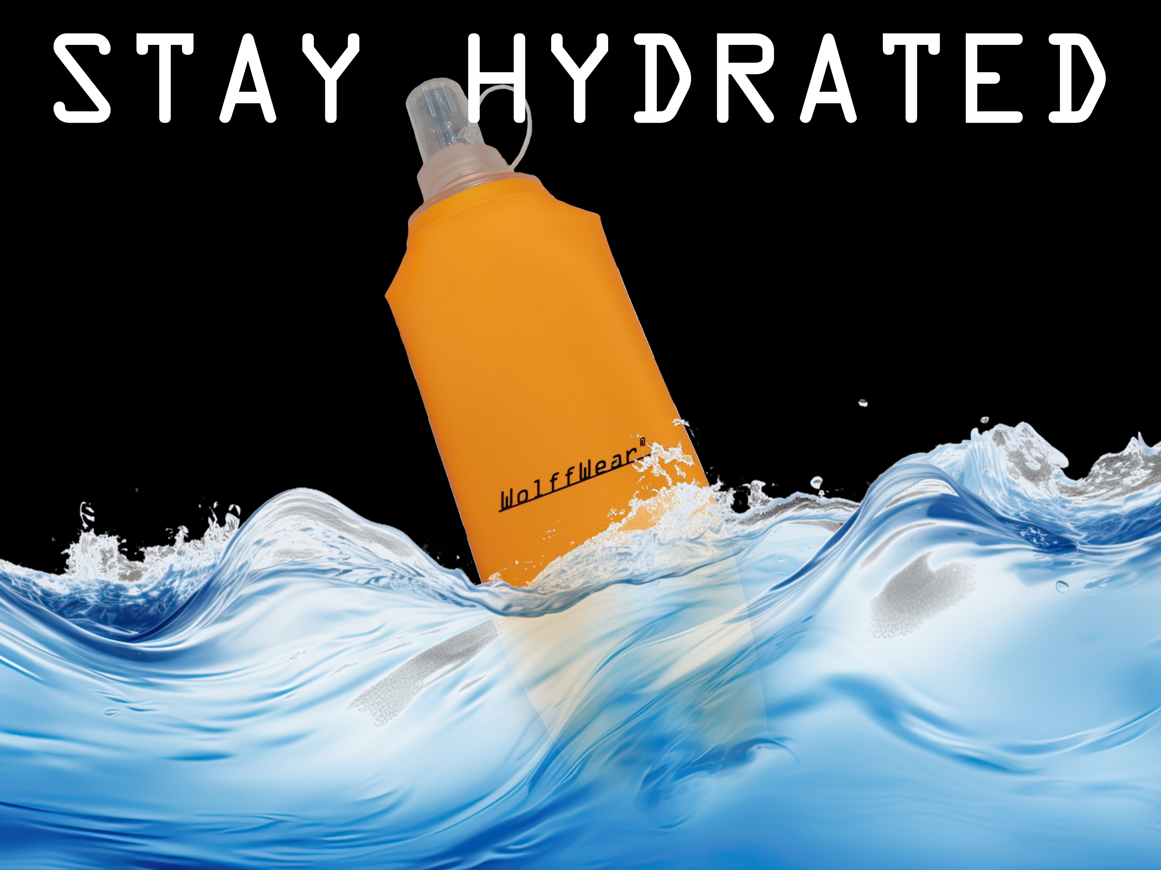 Wolffwear Soft flask - Orange 100-500 ml - 3
