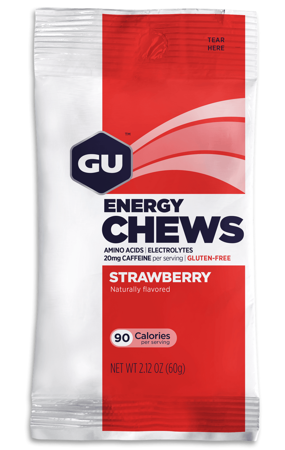 GU Energy chews - Strawberry,  16 piece