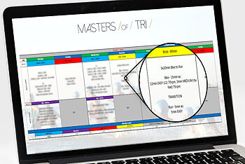 Training plans Triathlon - Mid distance Ironman MENS - By Masters of Tri