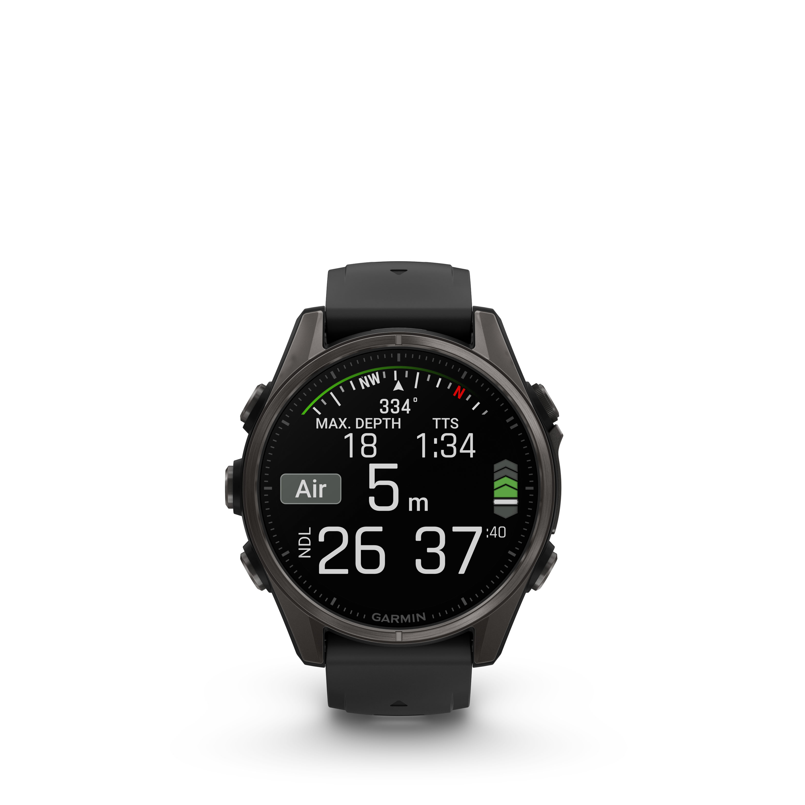 Garmin fēnix® 8 PRO -47 mm, AMOLED Sapphire, Gray DLC Titanium with Black/Stone Gray Silicone Strap - 8