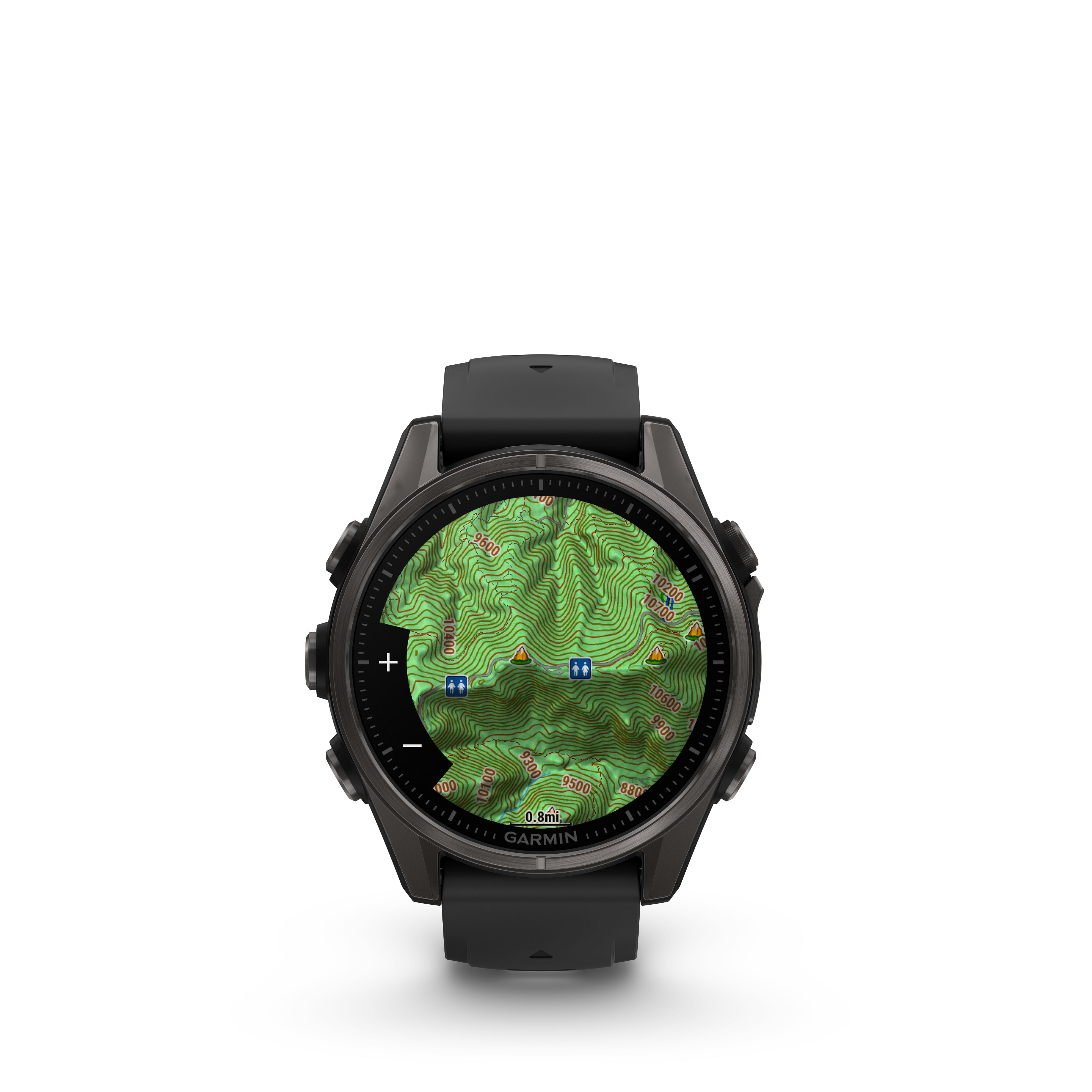 Garmin fēnix® 8 PRO -47 mm, AMOLED Sapphire, Gray DLC Titanium with Black/Stone Gray Silicone Strap - 15