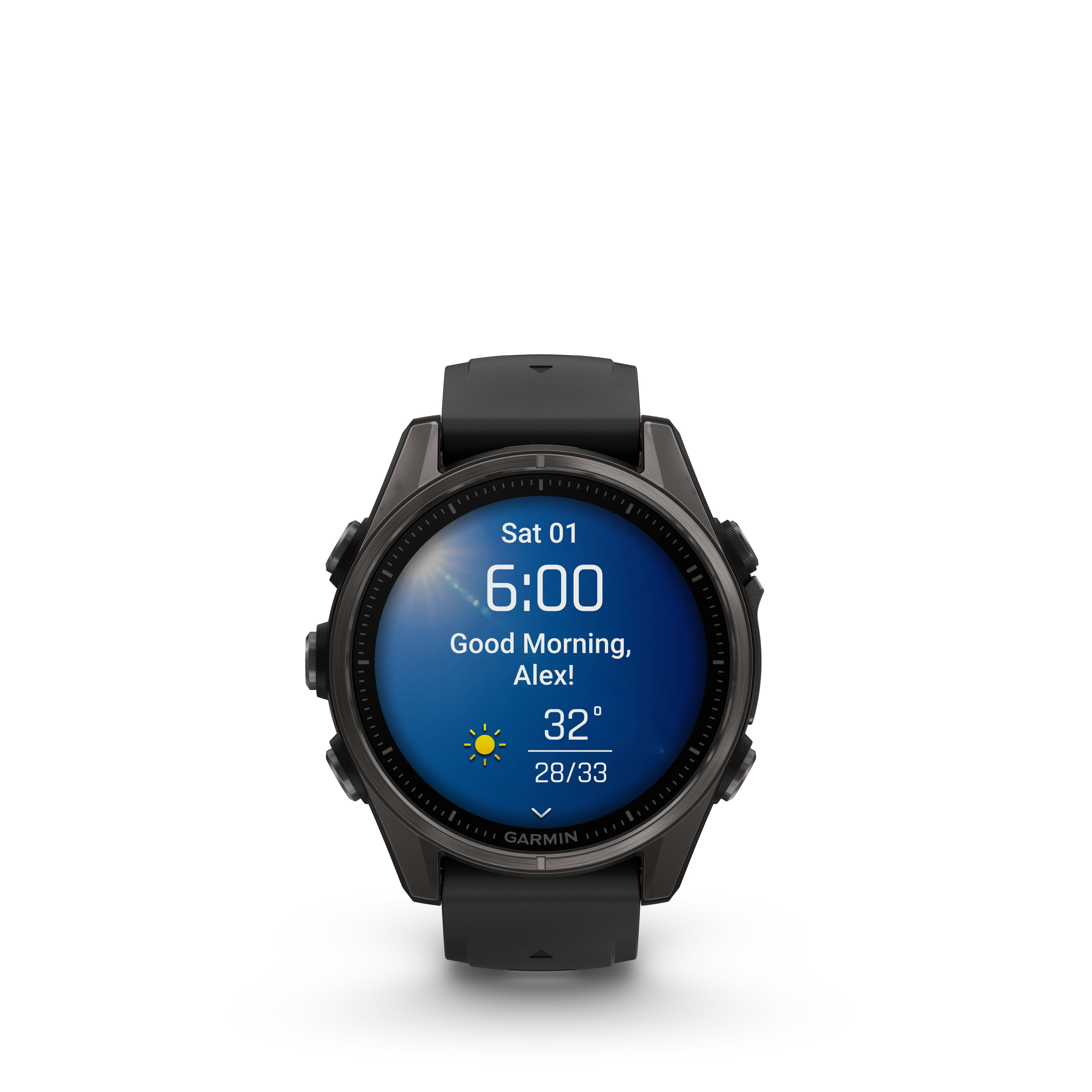 Garmin fēnix® 8 PRO -47 mm, AMOLED Sapphire, Gray DLC Titanium with Black/Stone Gray Silicone Strap - 11