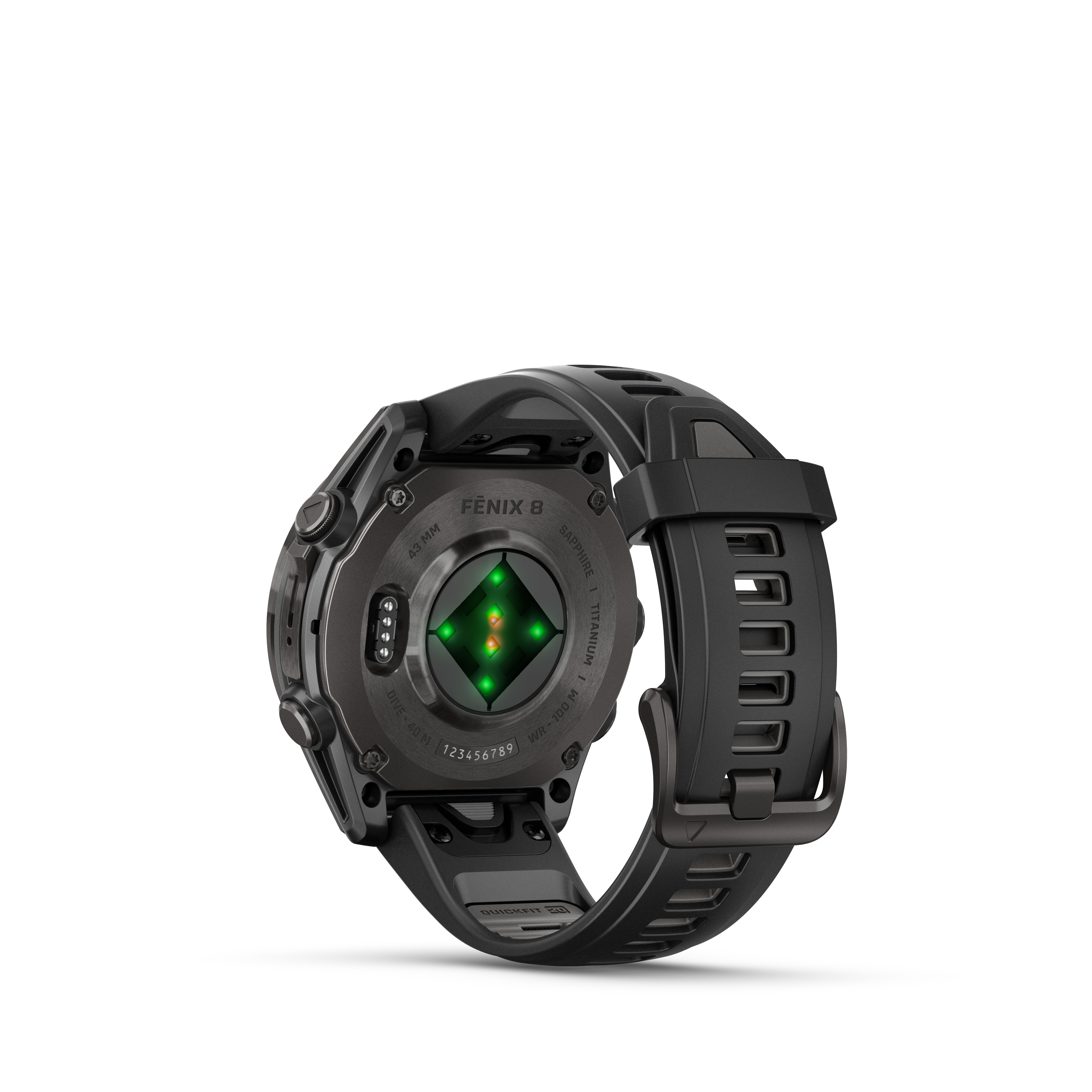 Garmin fēnix® 8 PRO -47 mm, AMOLED Sapphire, Gray DLC Titanium with Black/Stone Gray Silicone Strap - 4