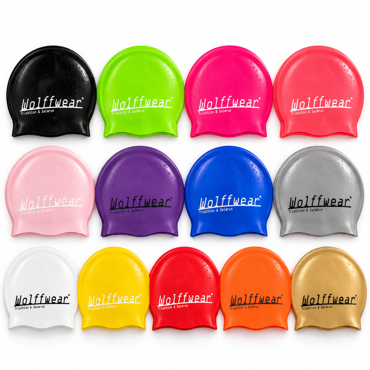 Wolffwear  Silicone Swim Cap  - Large