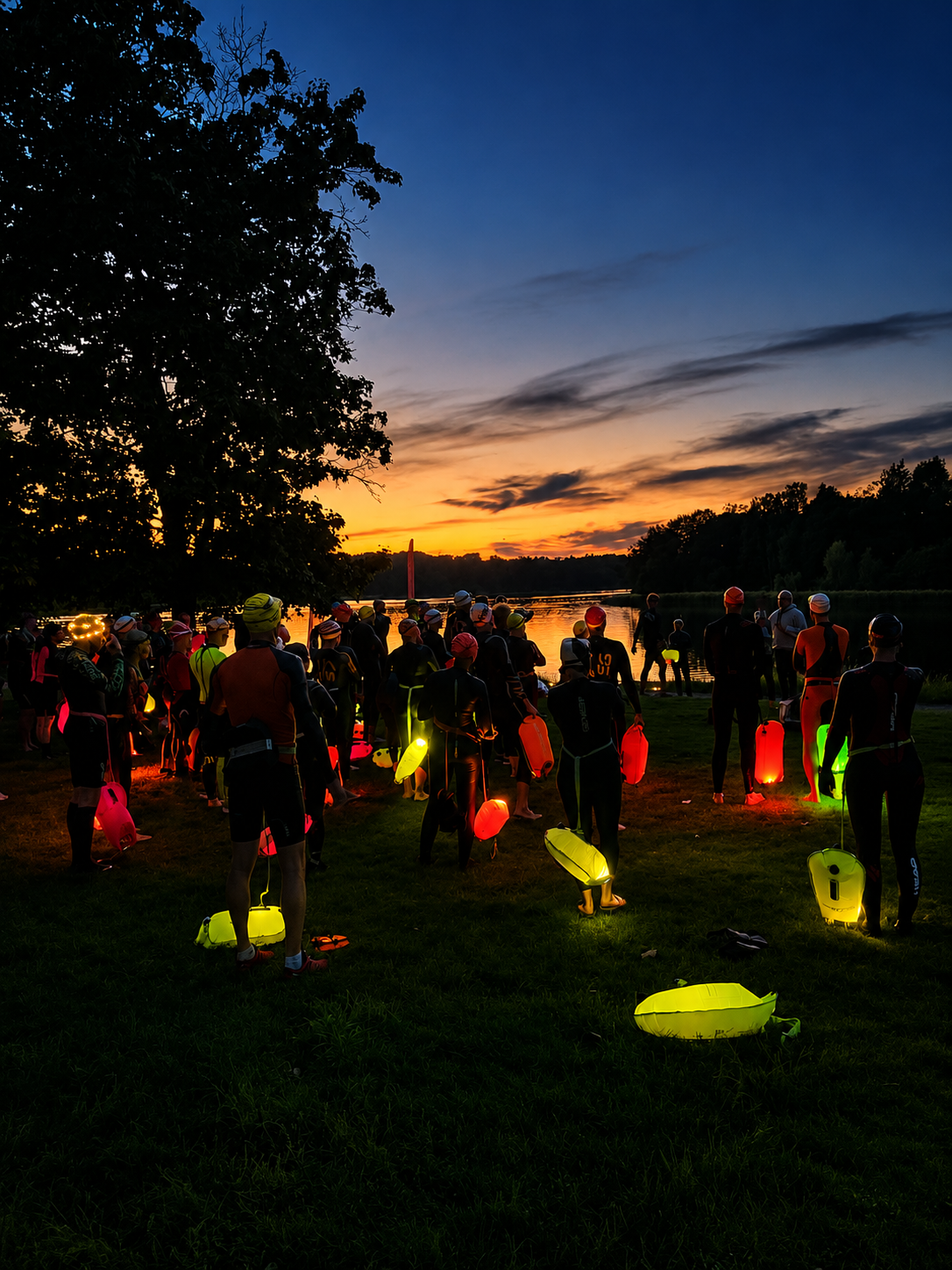Nattsimning i Brunnsviken  1 September 2027 - 4