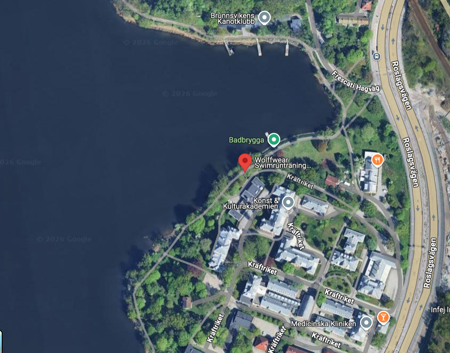 Nattsimning i Brunnsviken  1 September 2027 - 8
