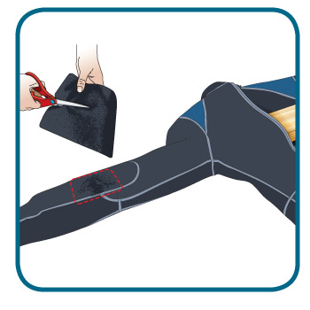 Neoprene Patch for repair 2mm  10x10cm
