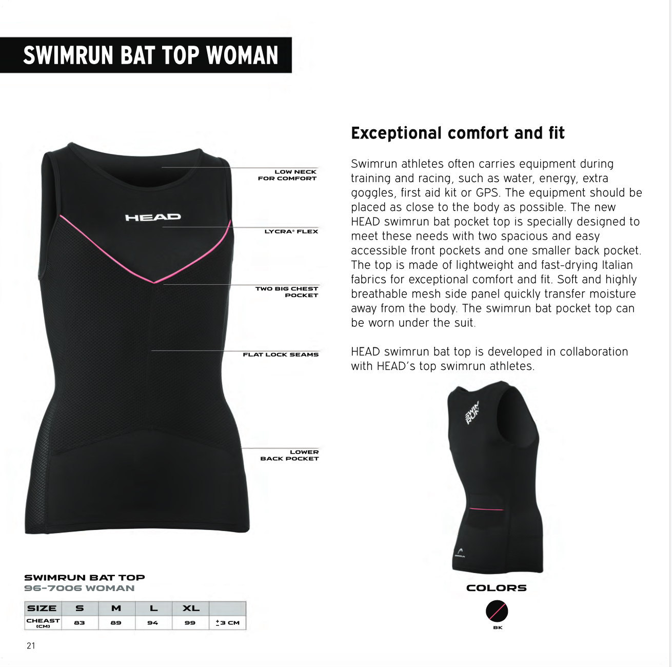 HEAD Swim run Top Bat Women  - 4