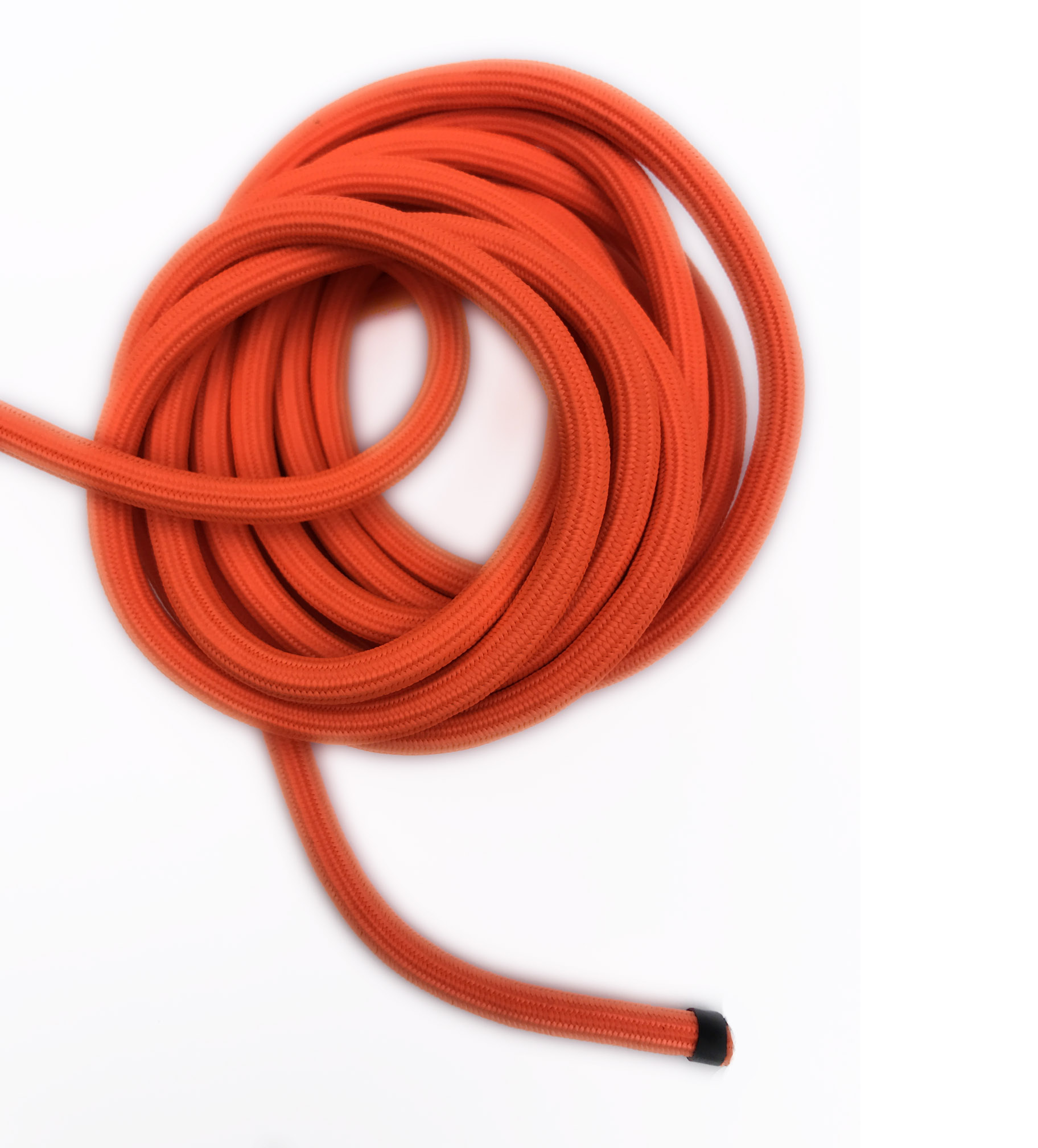 Elastic cord 4mm Orange /Black per  meter - 5