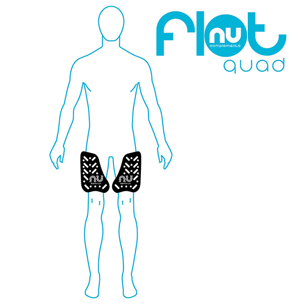 NU Swimrun Buoyancy system thigh, Float Quad - 4