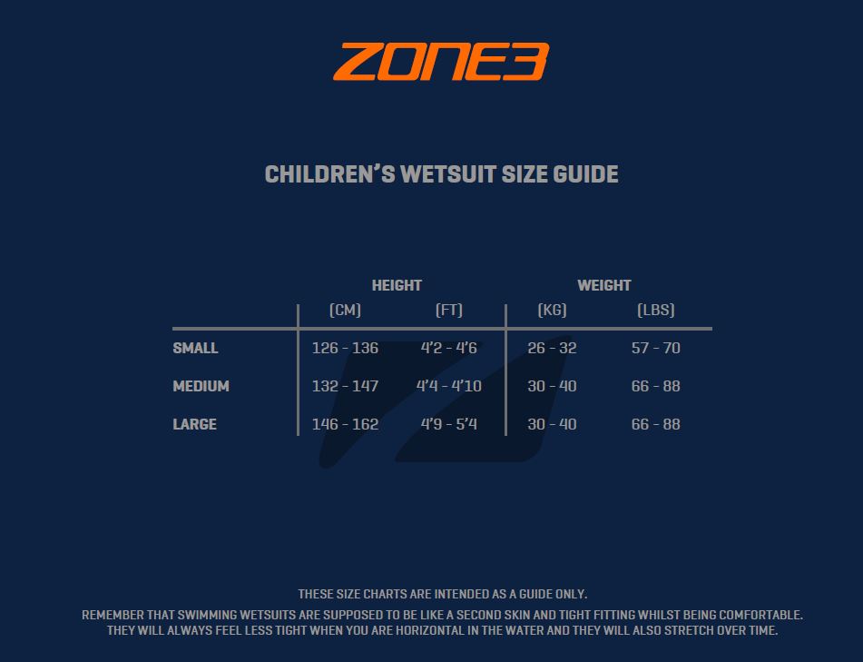 Zone3 Kids Adventure Triathlon/Open Water Swimming Wetsuit - 6