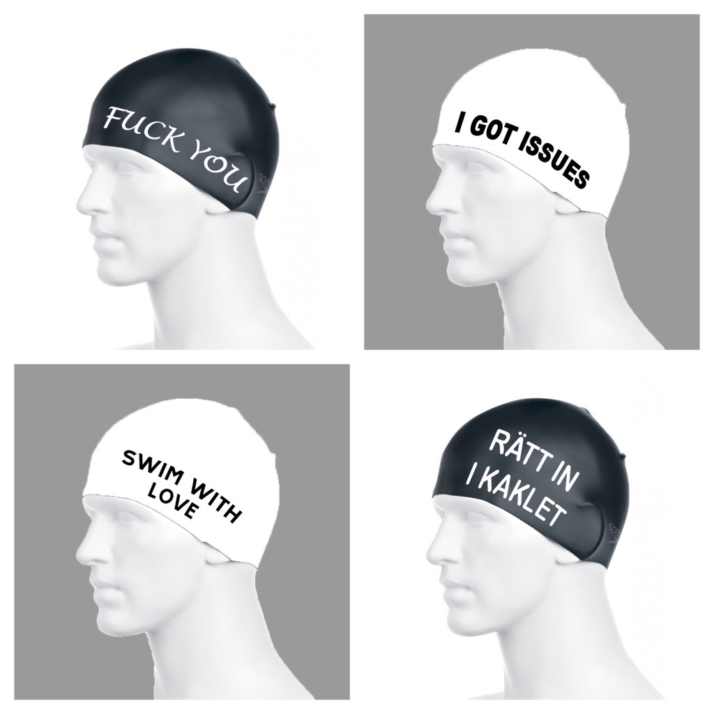 Silicone Swim Cap with quote - Limited edition - 5