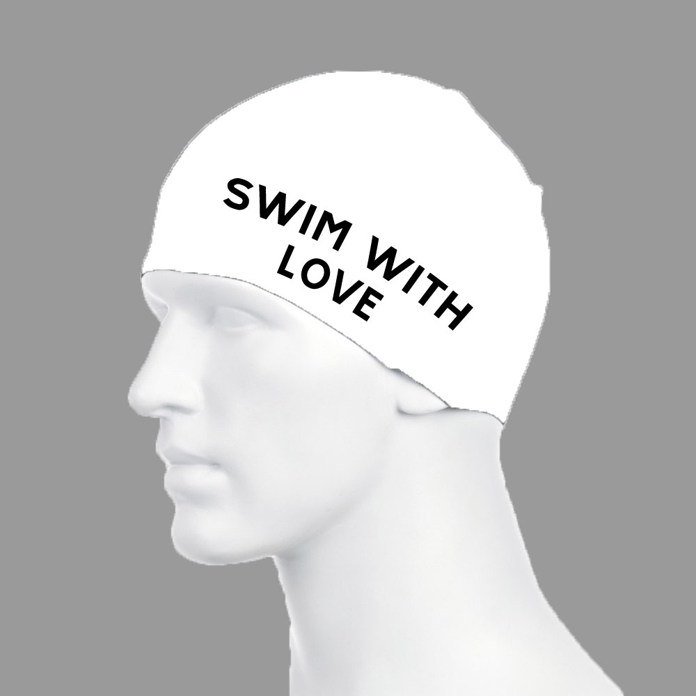 Silicone Swim Cap with quote - Limited edition