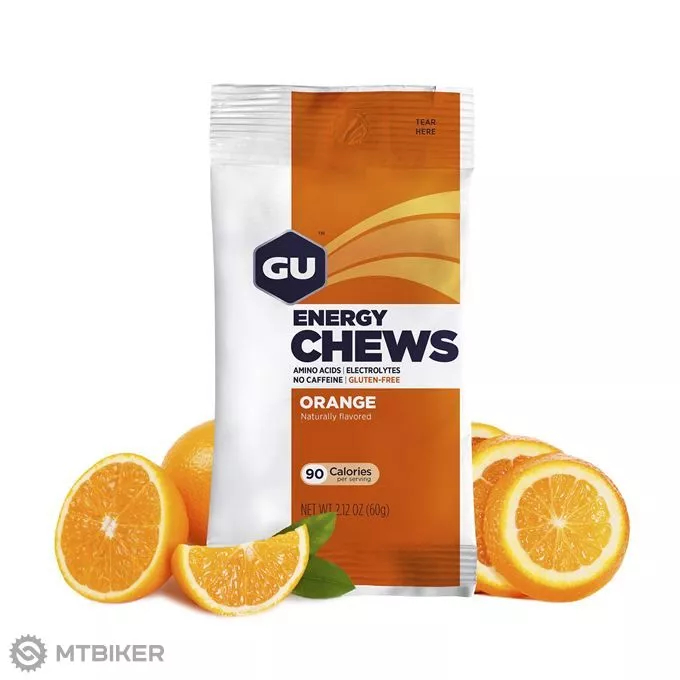 GU Energy chews - Orange,  16 piece - 2