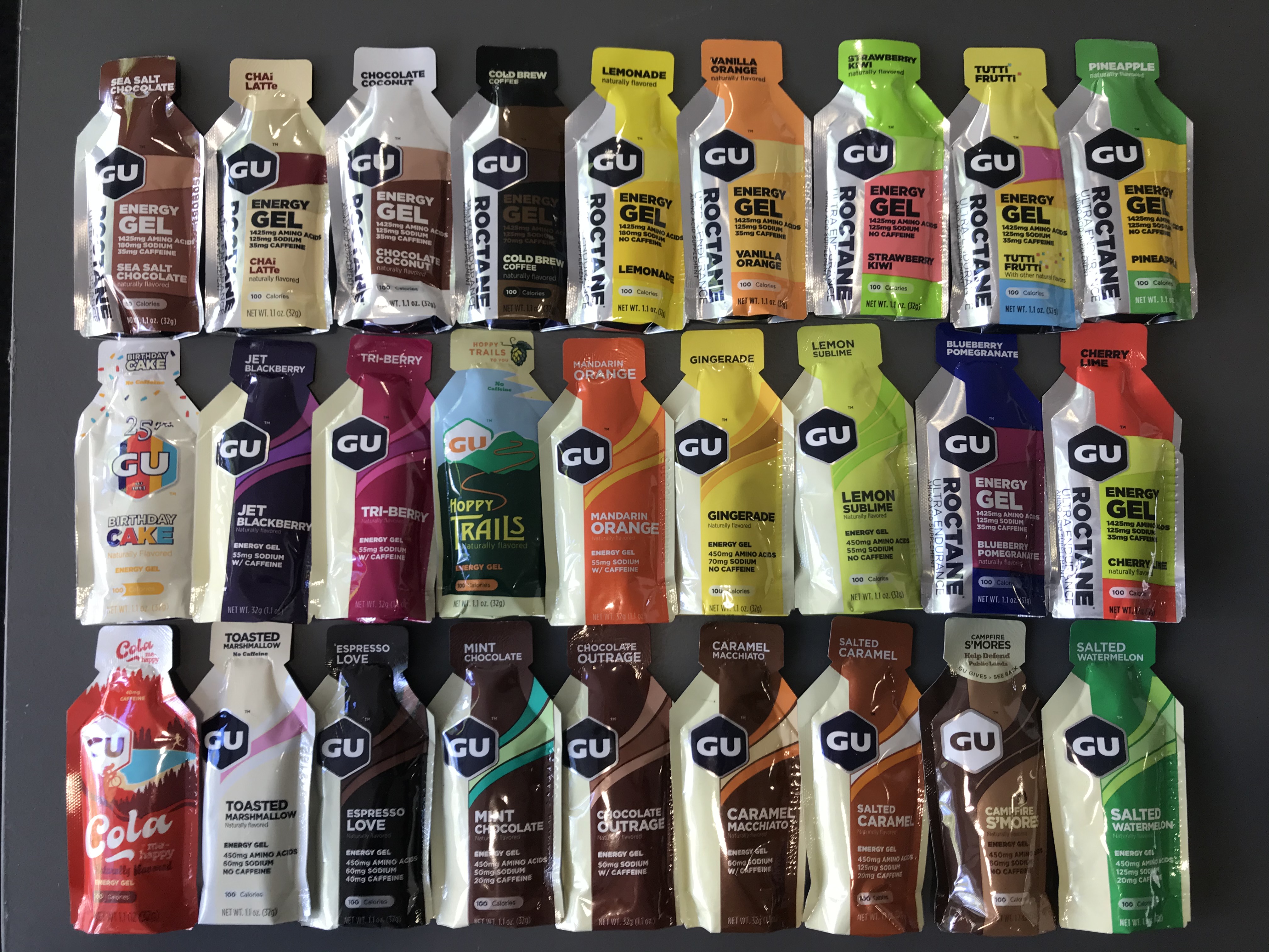 GU Energy Gel - The luxury box - 24 selected flavors - 15