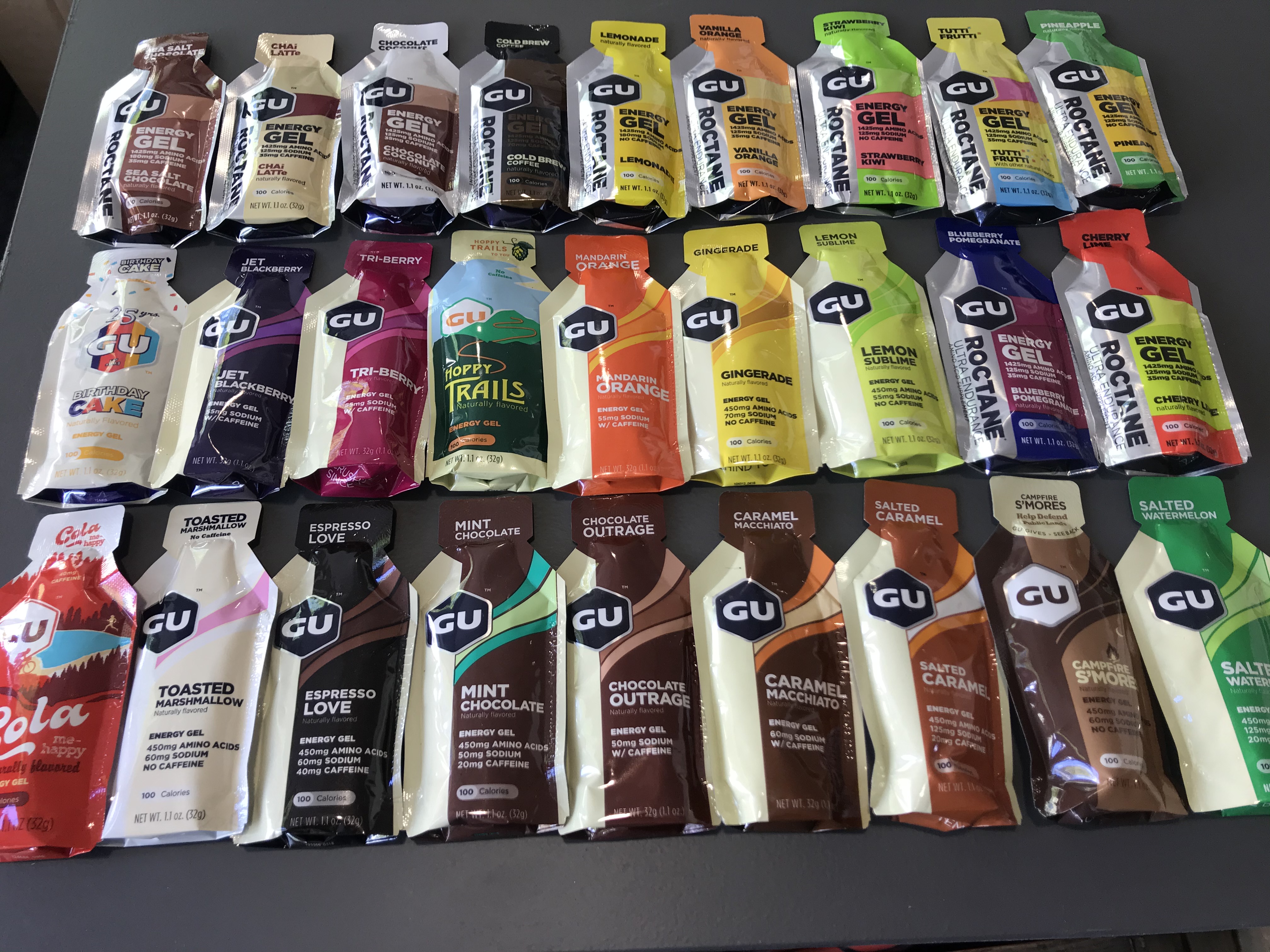 GU Energy Gel - The luxury box - 24 selected flavors - 8