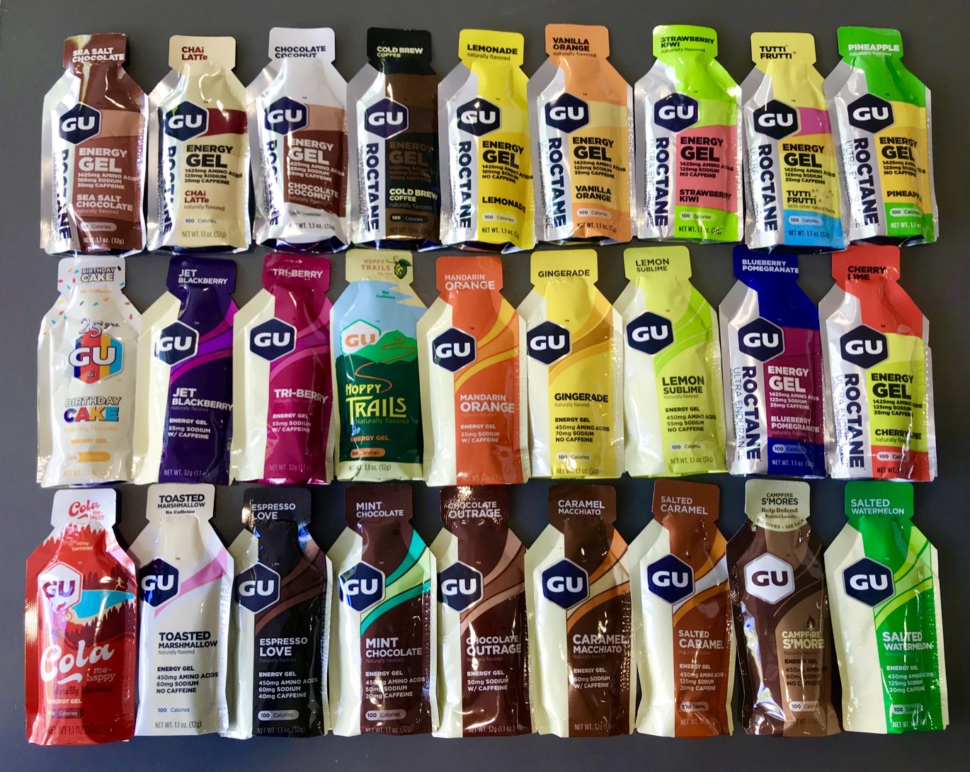 GU Energy Gel - The luxury box - 24 selected flavors - 4