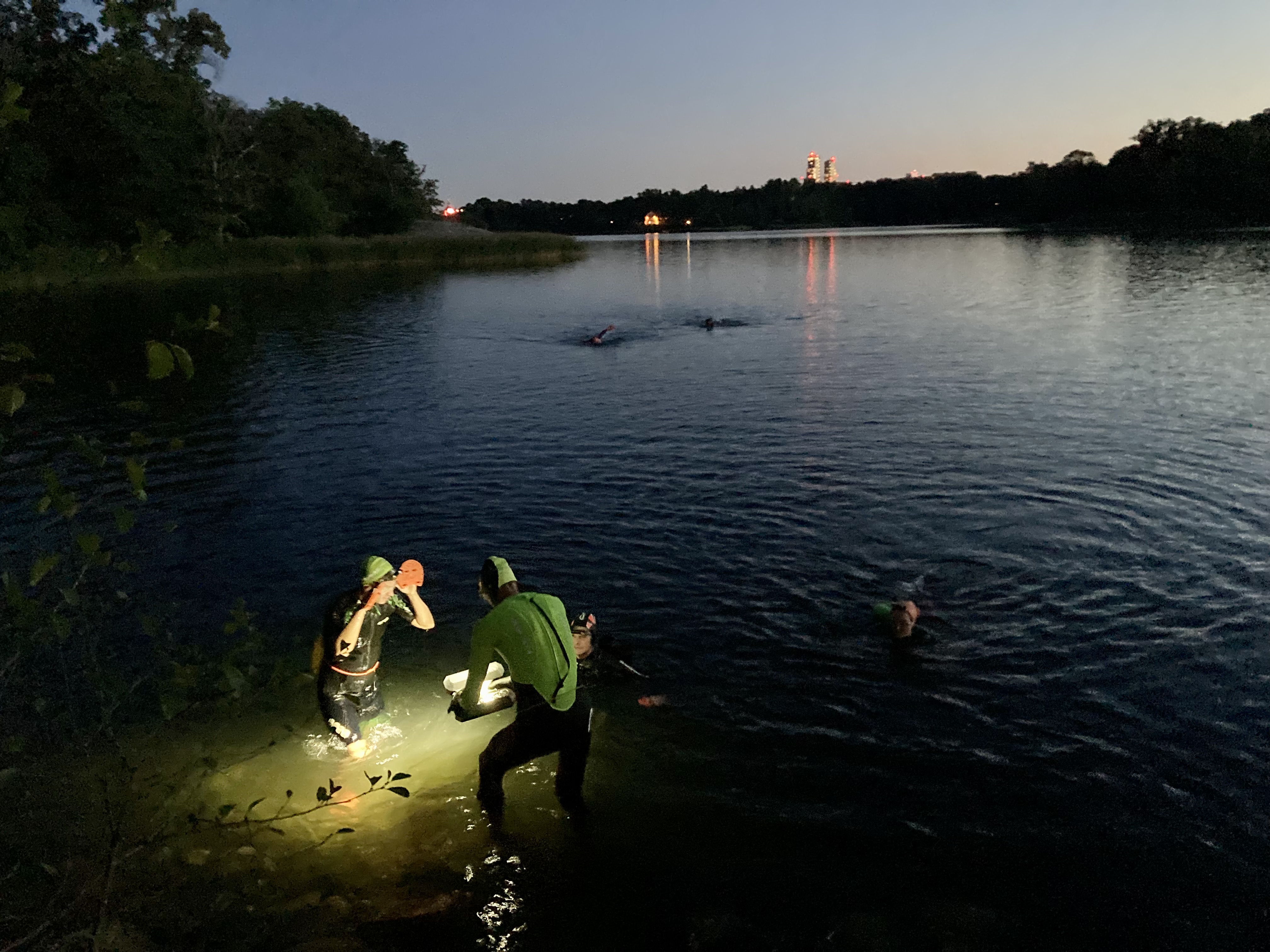 Night swimrun - Brunnsviken - 3