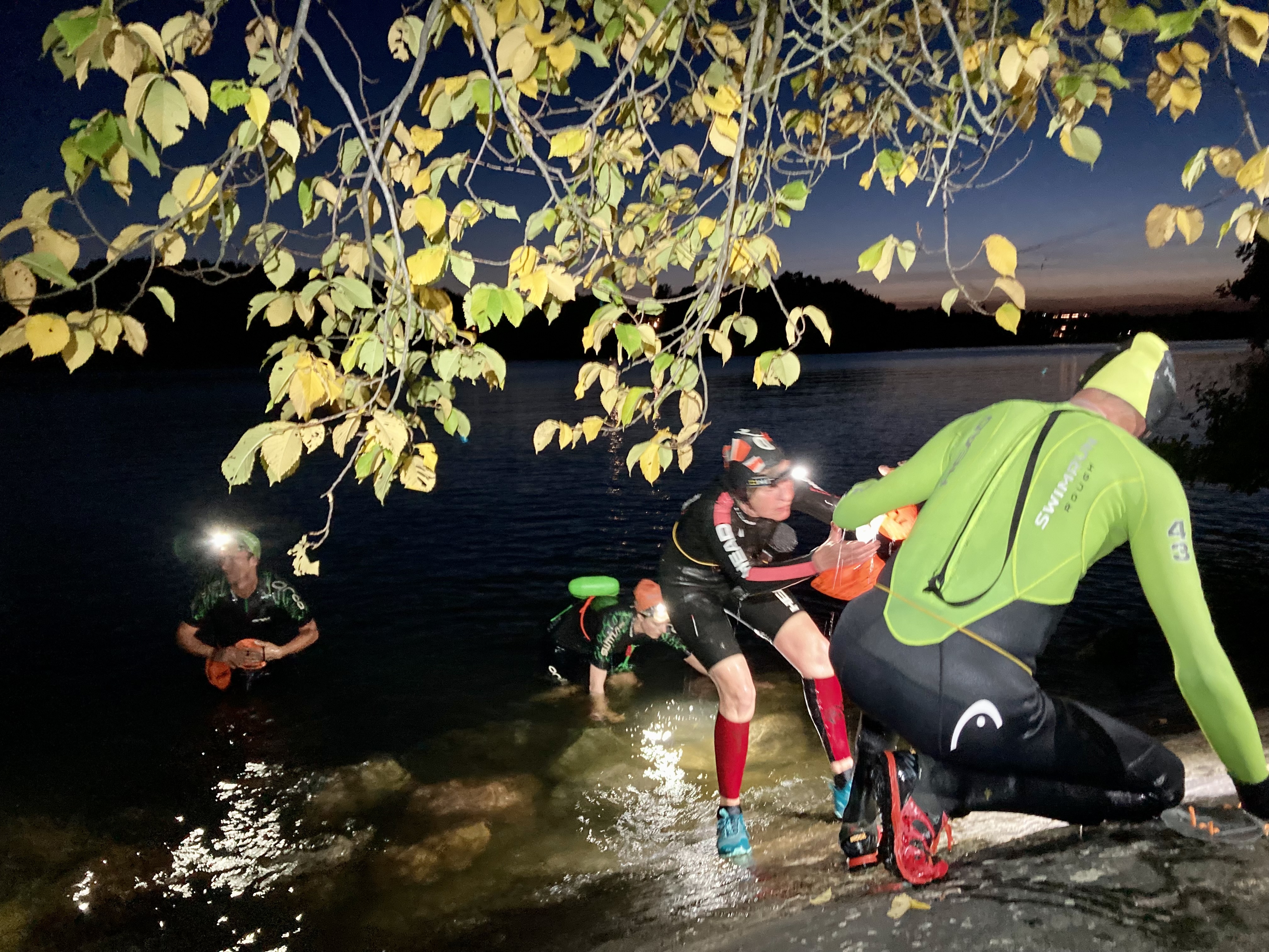 Night swimrun - Brunnsviken - 6