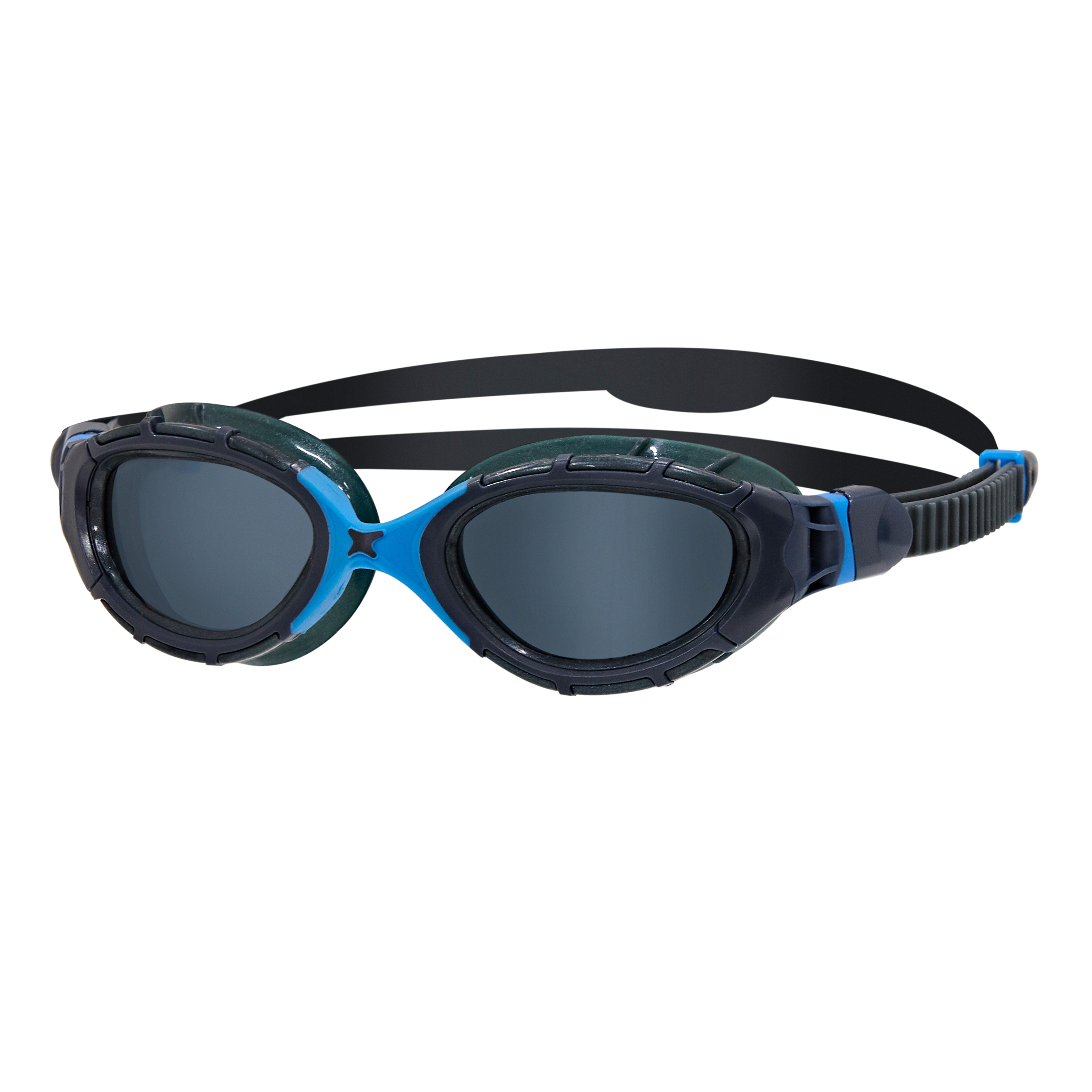 Zoggs Predator Flex - Gray/Blue - Dark lens