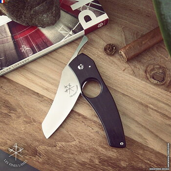 Les Fines Lames cigarrkniv - Ebony edition