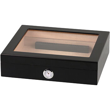 Black 20 count glass top