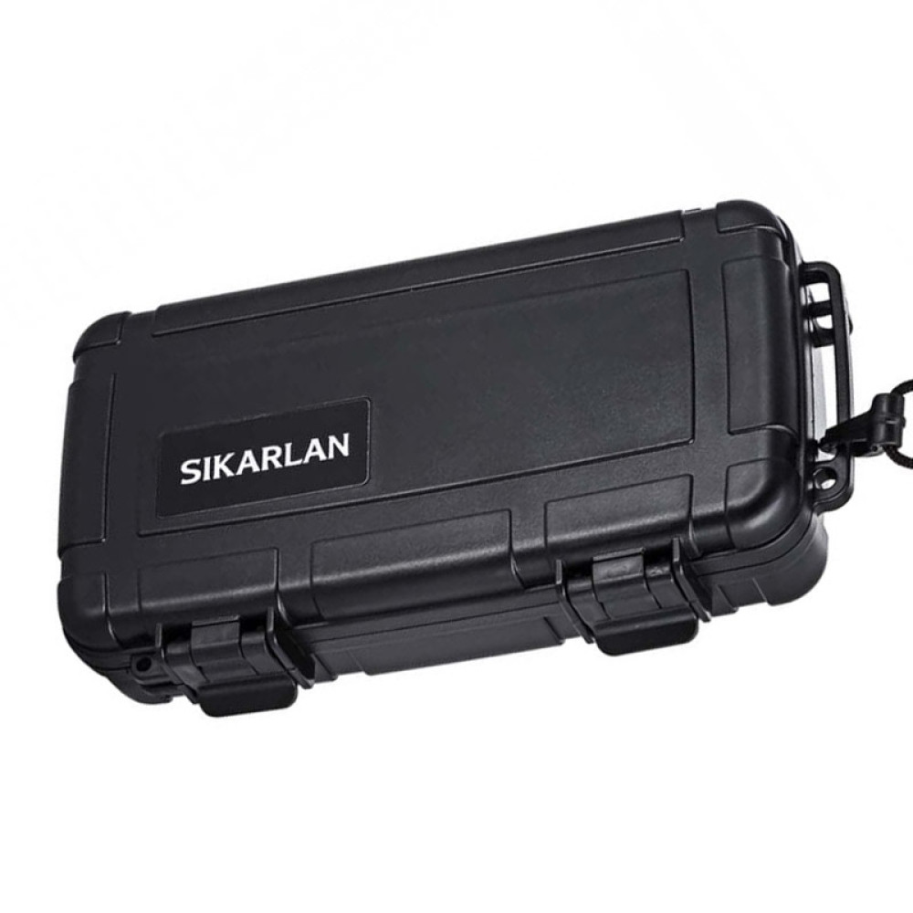 Sikarlan resehumidor för 4-6 cigarrer - svart