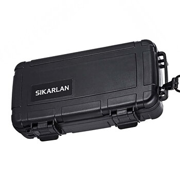 Sikarlan resehumidor för 4-6 cigarrer - svart