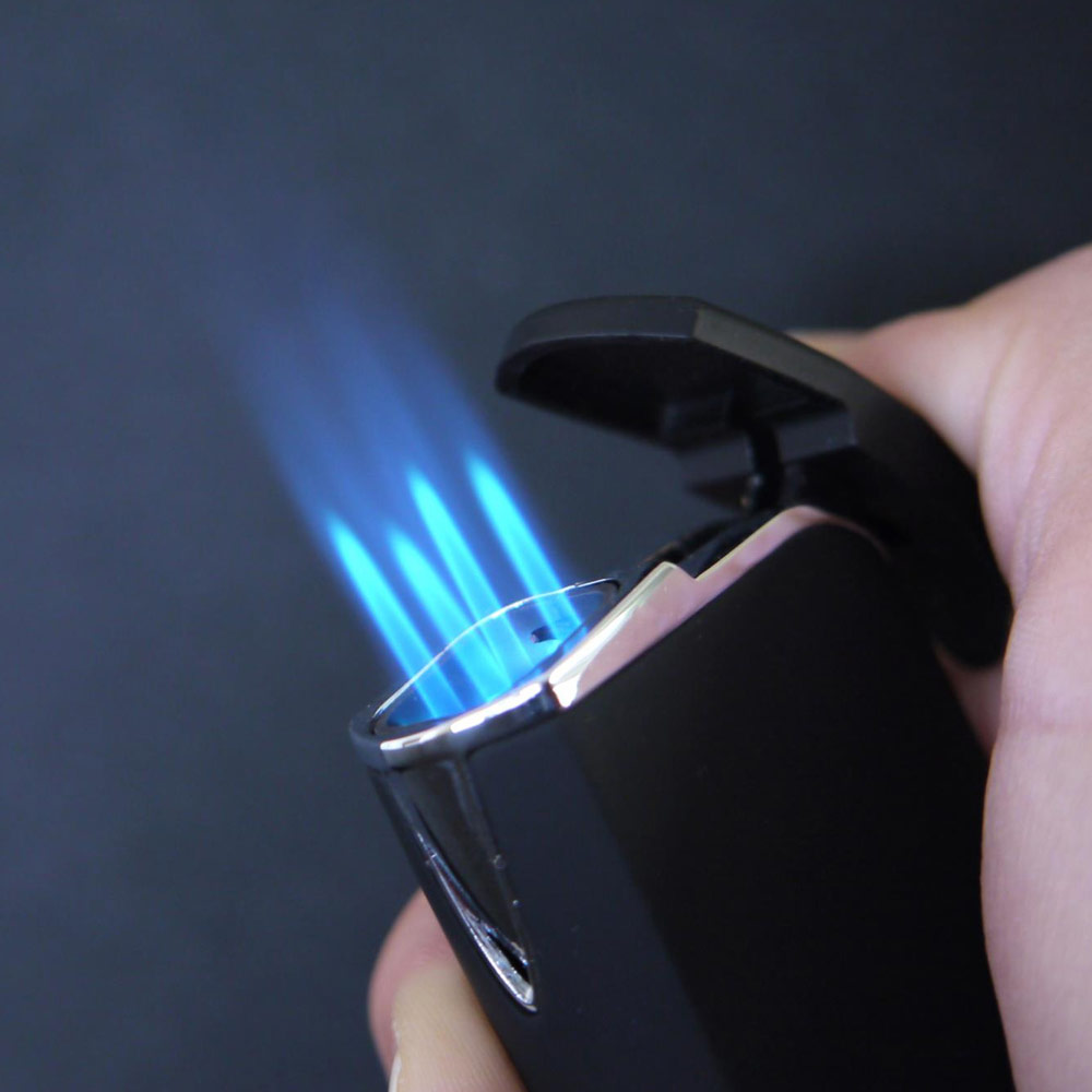 Elegant torchtändare med 4 lågor - svart - 3
