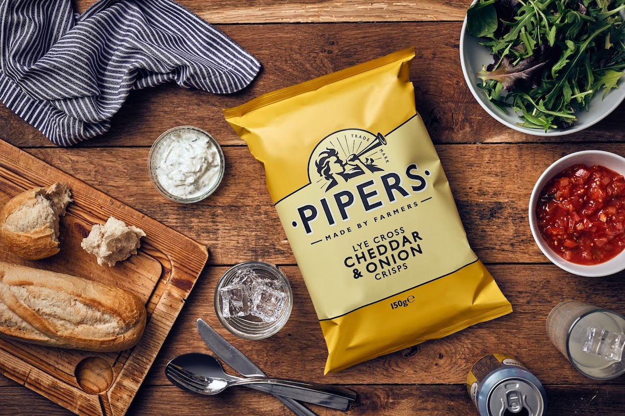 Chips – Pipers Cheddar & Onion, 150g - 5