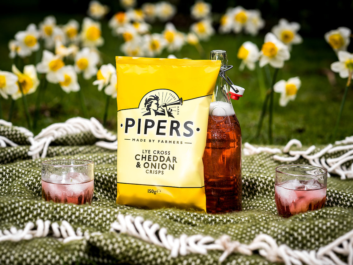 Chips – Pipers Cheddar & Onion, 150g - 4