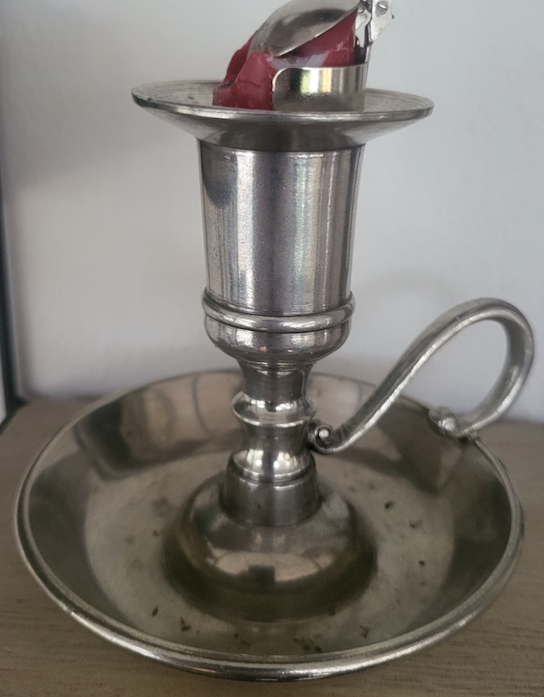 Ljusängel silverfärgad från Gusums Messing - 4